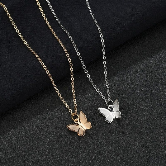 Golden / Silver Never Fade Butterfly Necklace
