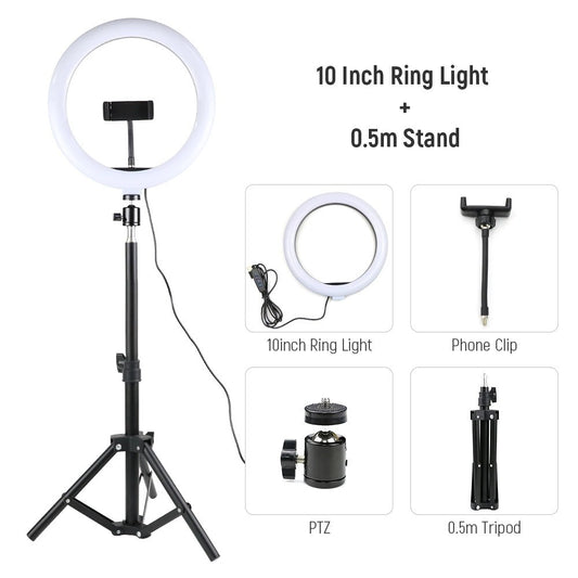 LED Ring Light 26cm + Tripod