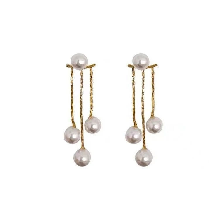 Crystal Taseel Earings Pearl earing for Women party accessories Jwellery