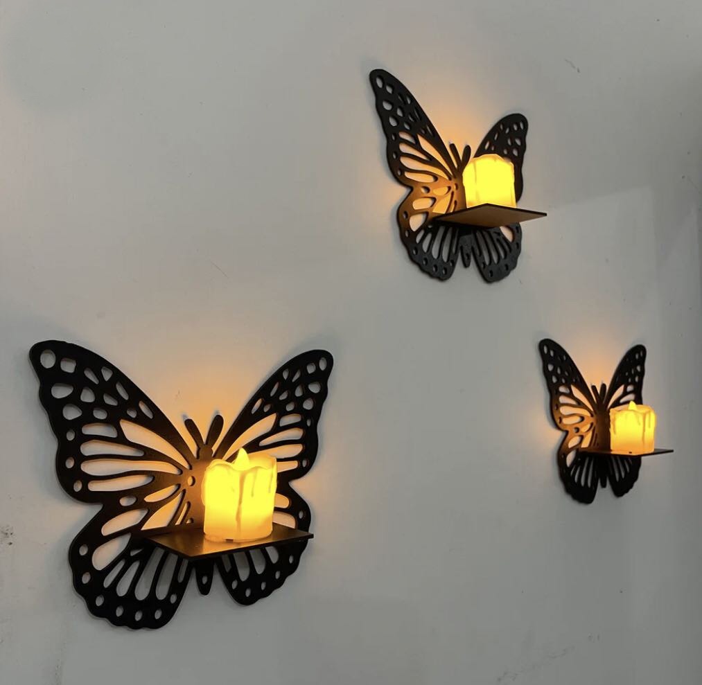 New Decorative Butterfly Wall Shelf