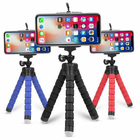 Mini Cell Phone Flexible Tripod Holder