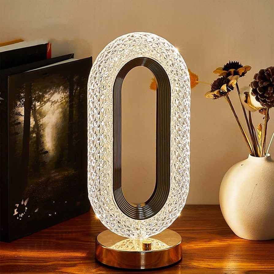 Crystal Oval Shape Lamp