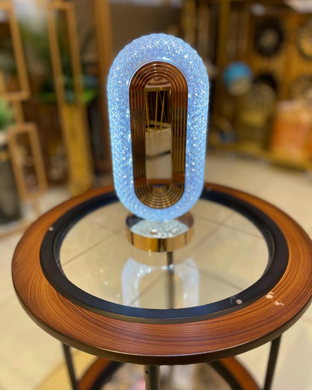 Crystal Oval Shape Lamp