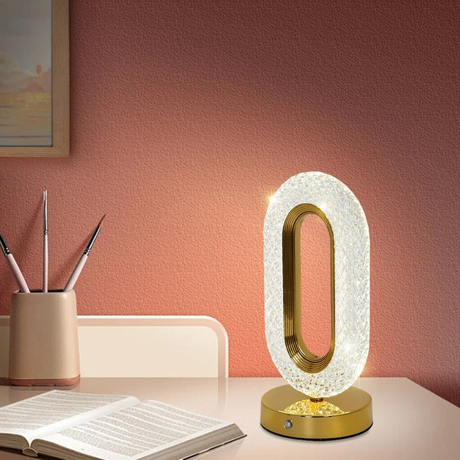 Crystal Oval Shape Lamp