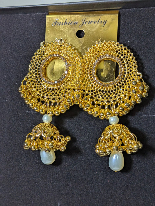 Jhumka earing For Girls Traditional Sterling Silver Round Long Dangle