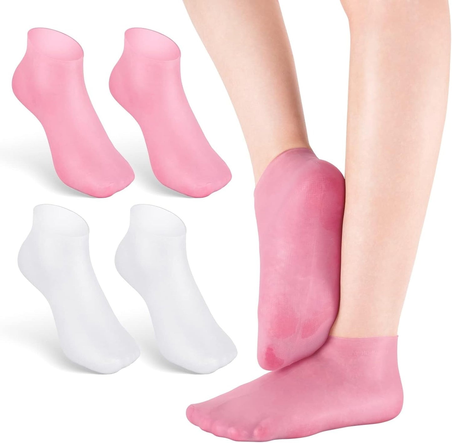 Silicone Gel Heel Pad Socks
