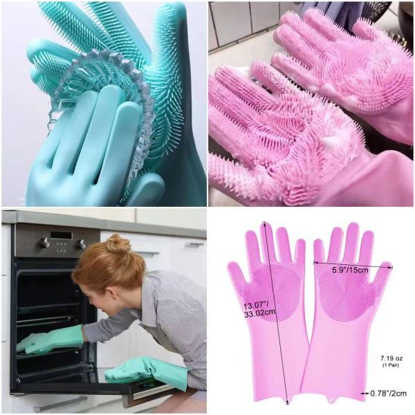 Magic Silicone Dish Washing Gloves